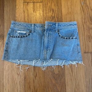 Revolve jean skirt